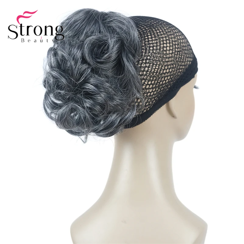 StrongBeauty Silver Short Natural Wave Ponytail Hair Extension With Claw Clip In Hairpiece COLOUR CHOICES