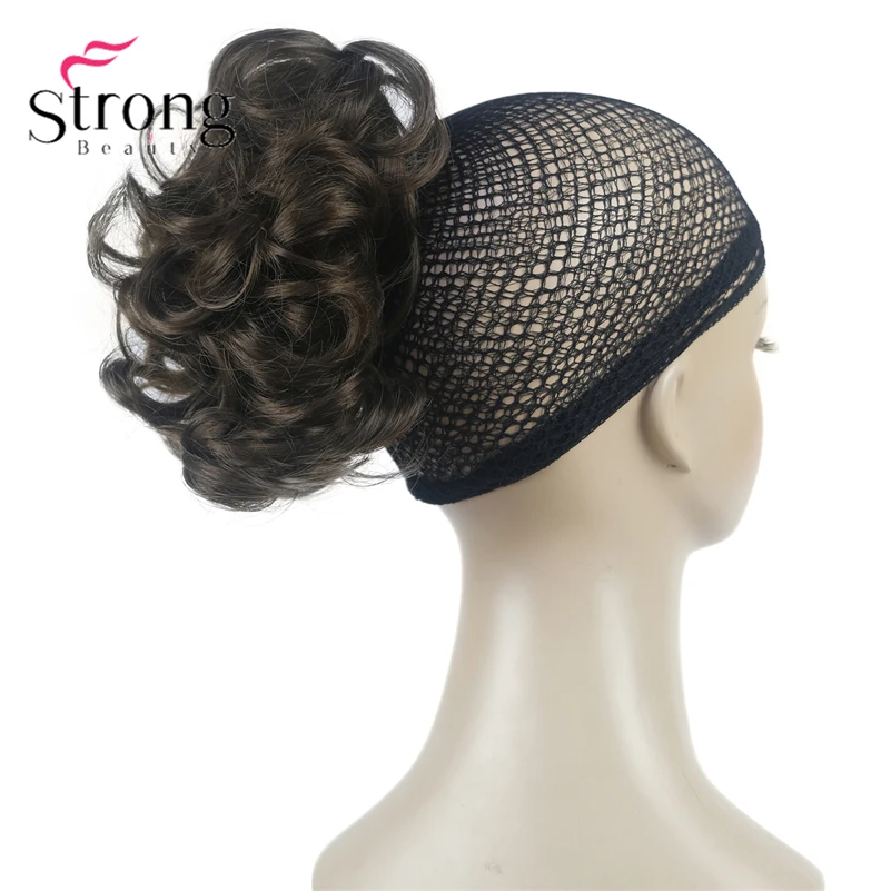 StrongBeauty Silver Short Natural Wave Ponytail Hair Extension With Claw Clip In Hairpiece COLOUR CHOICES