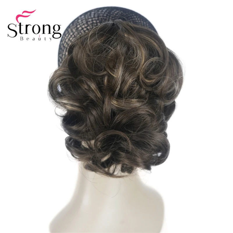 StrongBeauty Silver Short Natural Wave Ponytail Hair Extension With Claw Clip In Hairpiece COLOUR CHOICES