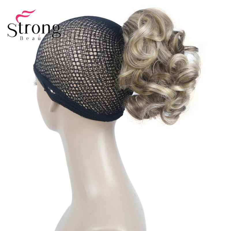 StrongBeauty Silver Short Natural Wave Ponytail Hair Extension With Claw Clip In Hairpiece COLOUR CHOICES