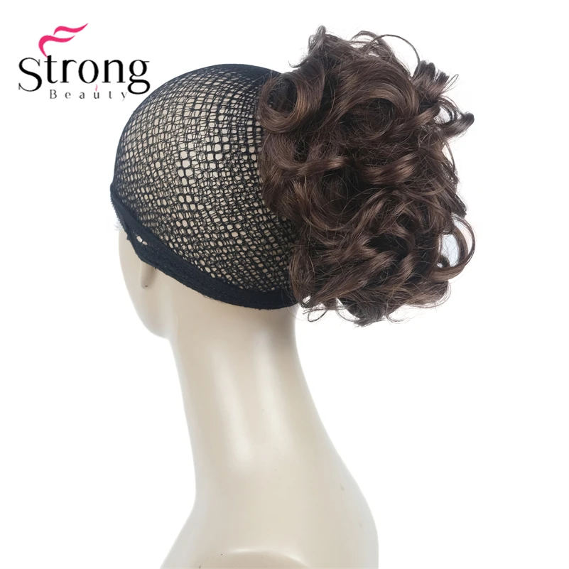 StrongBeauty Silver Short Natural Wave Ponytail Hair Extension With Claw Clip In Hairpiece COLOUR CHOICES