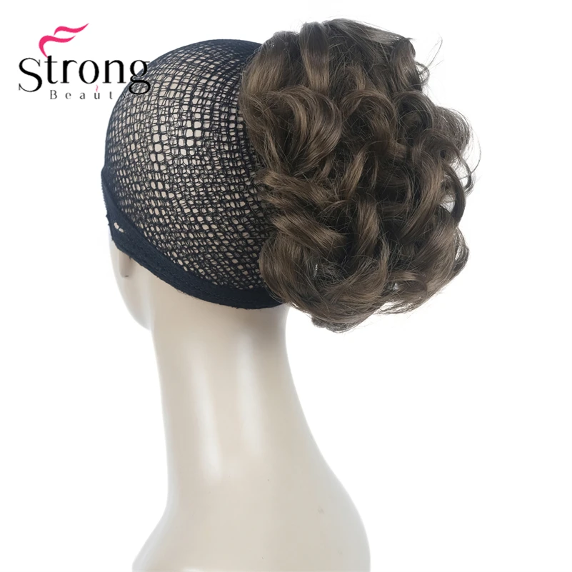StrongBeauty Silver Short Natural Wave Ponytail Hair Extension With Claw Clip In Hairpiece COLOUR CHOICES