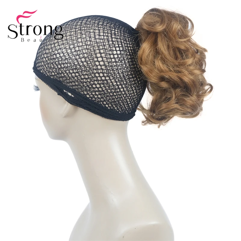 StrongBeauty Silver Short Natural Wave Ponytail Hair Extension With Claw Clip In Hairpiece COLOUR CHOICES