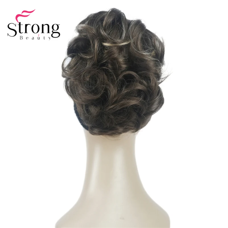 StrongBeauty Silver Short Natural Wave Ponytail Hair Extension With Claw Clip In Hairpiece COLOUR CHOICES