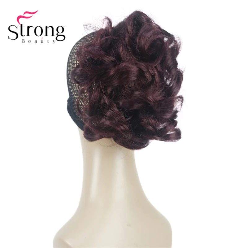 StrongBeauty Silver Short Natural Wave Ponytail Hair Extension With Claw Clip In Hairpiece COLOUR CHOICES