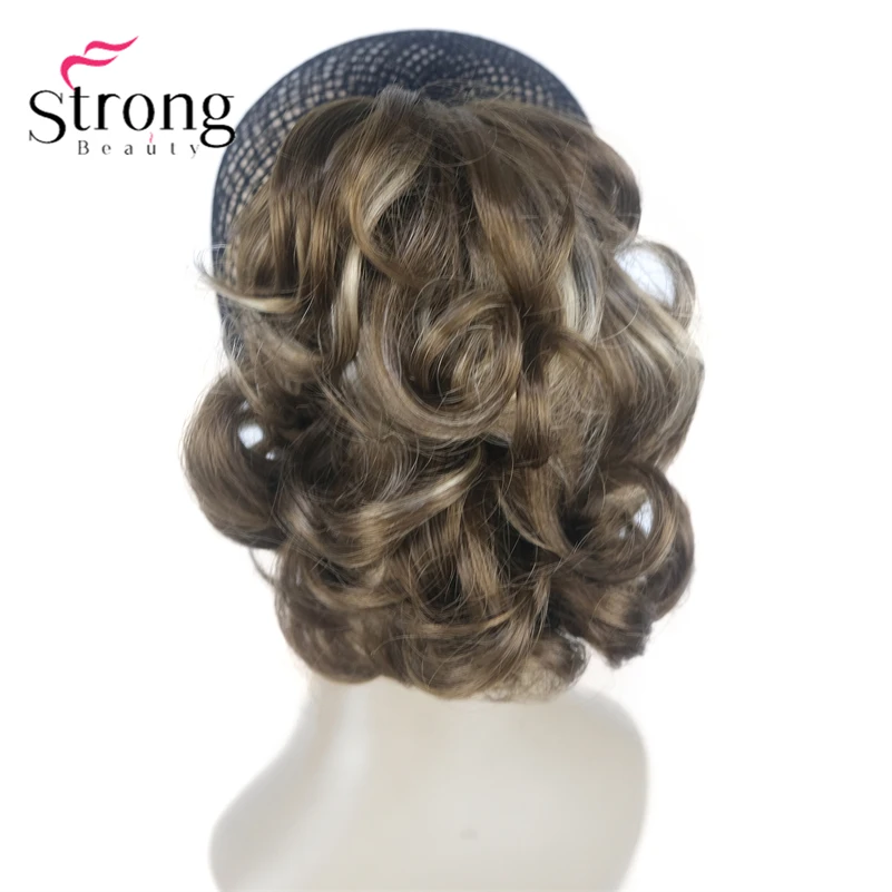 StrongBeauty Silver Short Natural Wave Ponytail Hair Extension With Claw Clip In Hairpiece COLOUR CHOICES