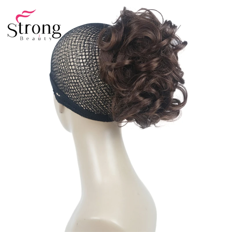 StrongBeauty Silver Short Natural Wave Ponytail Hair Extension With Claw Clip In Hairpiece COLOUR CHOICES