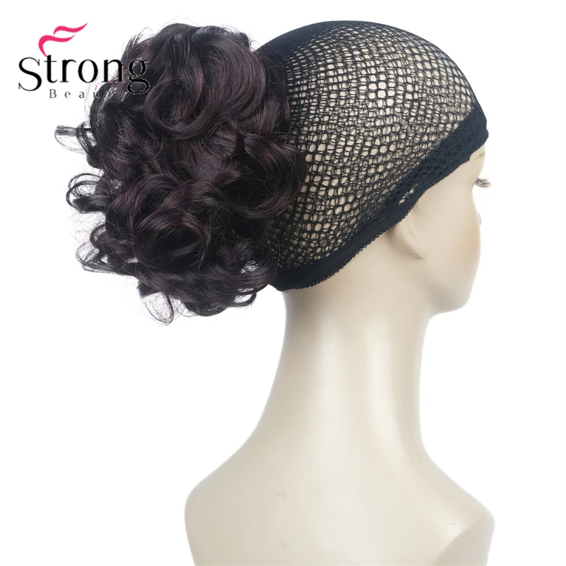 StrongBeauty Silver Short Natural Wave Ponytail Hair Extension With Claw Clip In Hairpiece COLOUR CHOICES