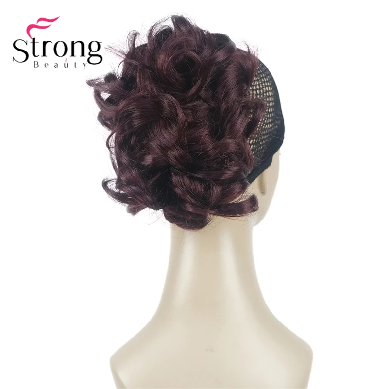 StrongBeauty Silver Short Natural Wave Ponytail Hair Extension With Claw Clip In Hairpiece COLOUR CHOICES