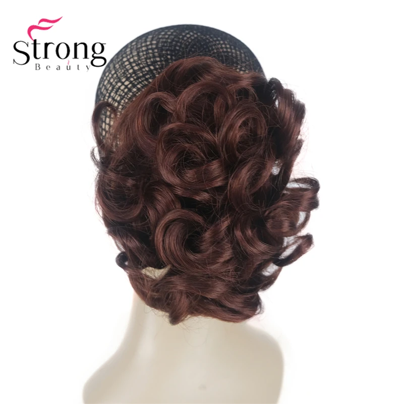 StrongBeauty Silver Short Natural Wave Ponytail Hair Extension With Claw Clip In Hairpiece COLOUR CHOICES
