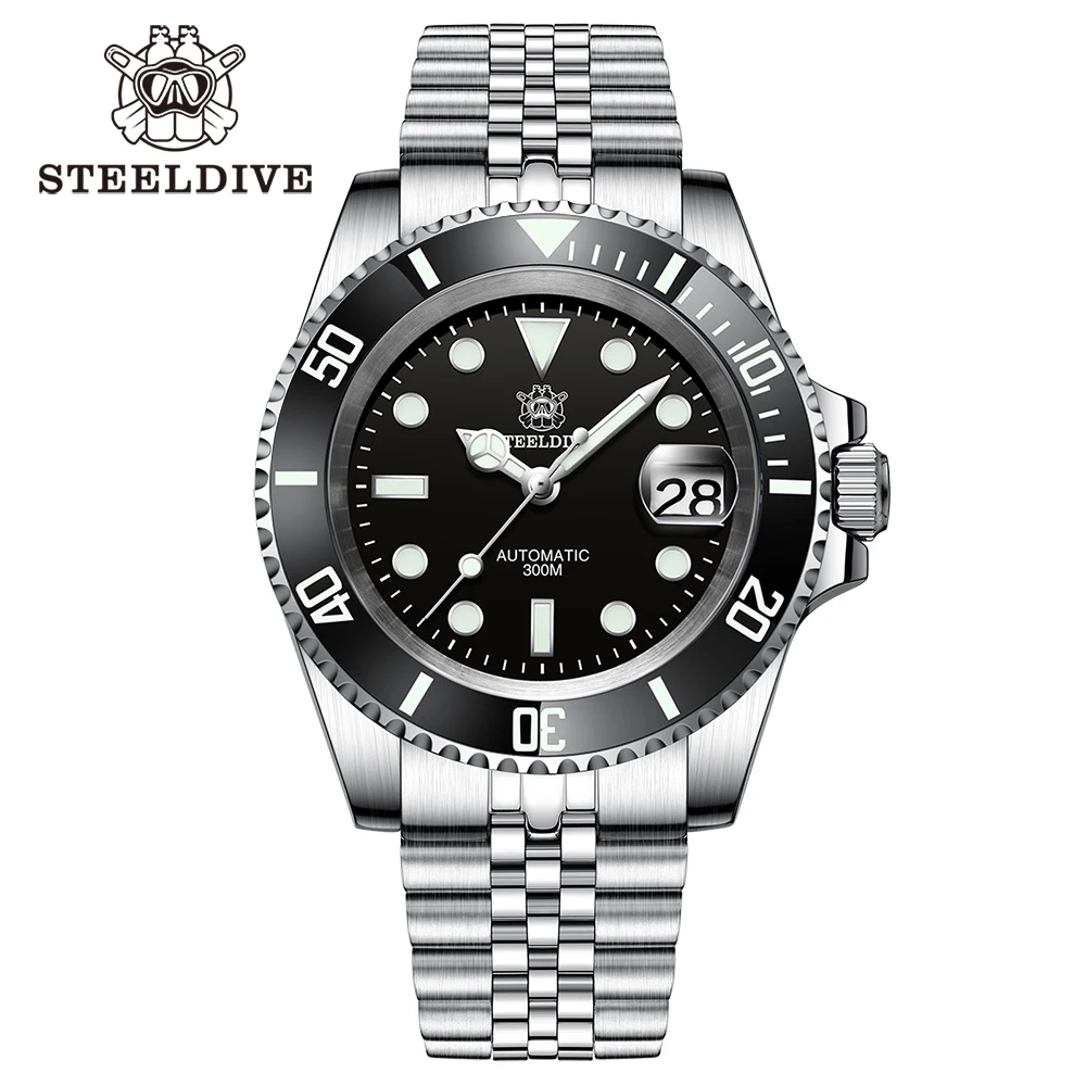 SD1953 Steeldive Brand 2022 Men Mechanical Wristwatch 41mm Stainless Steel Men Watch NH35 Sapphire Glass Men Watches