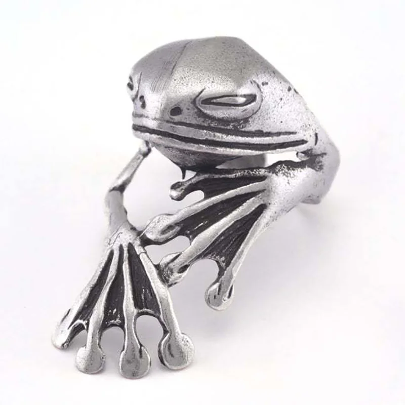 Vintage Chic Rabbit Animal Knuckle Rings for Women Charm Gothic Punk Frog Cat Octopus Opening Finger Rings Fashion Jewelry