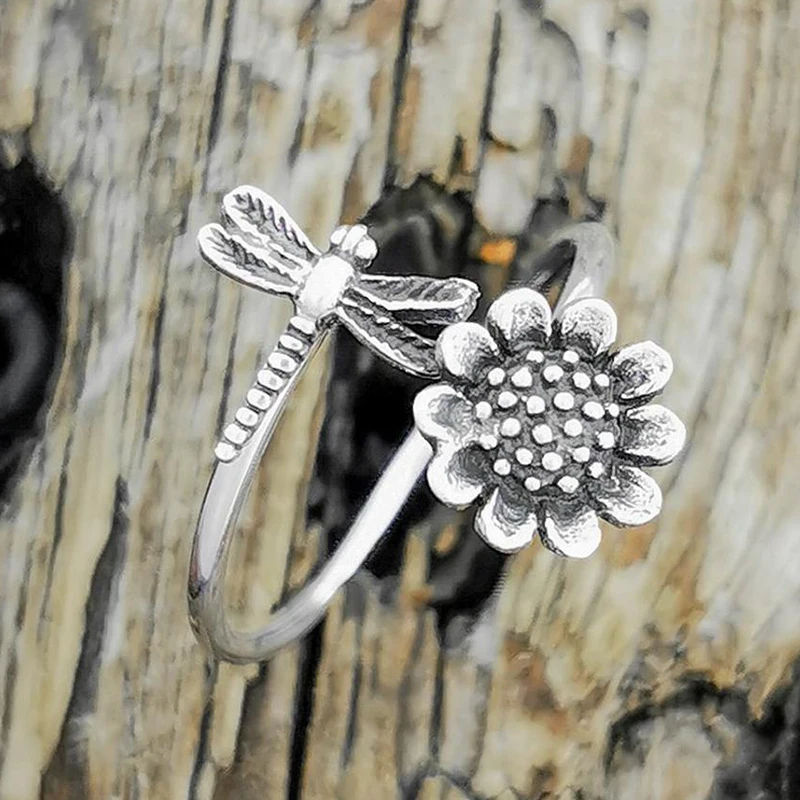 Vintage Chic Rabbit Animal Knuckle Rings for Women Charm Gothic Punk Frog Cat Octopus Opening Finger Rings Fashion Jewelry