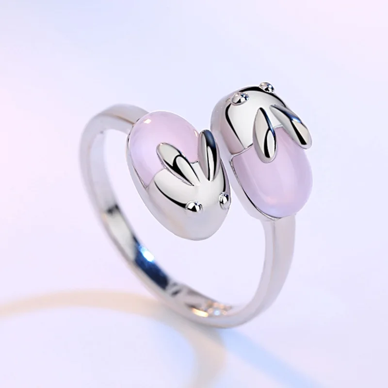 Vintage Chic Rabbit Animal Knuckle Rings for Women Charm Gothic Punk Frog Cat Octopus Opening Finger Rings Fashion Jewelry