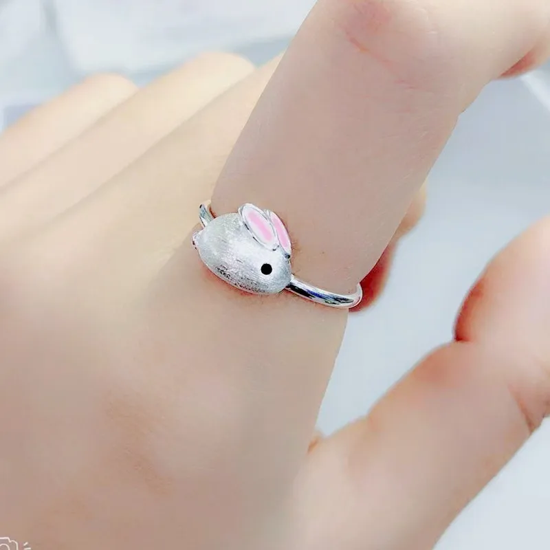 Vintage Chic Rabbit Animal Knuckle Rings for Women Charm Gothic Punk Frog Cat Octopus Opening Finger Rings Fashion Jewelry