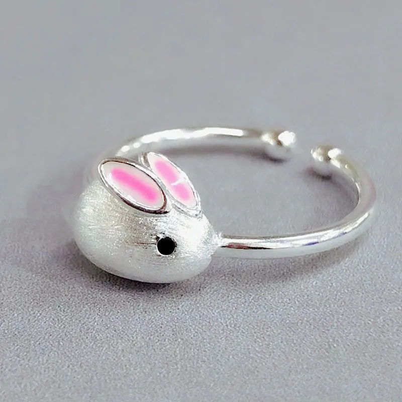 Vintage Chic Rabbit Animal Knuckle Rings for Women Charm Gothic Punk Frog Cat Octopus Opening Finger Rings Fashion Jewelry