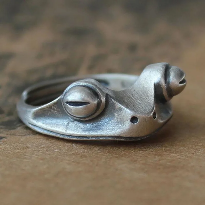 Vintage Chic Rabbit Animal Knuckle Rings for Women Charm Gothic Punk Frog Cat Octopus Opening Finger Rings Fashion Jewelry