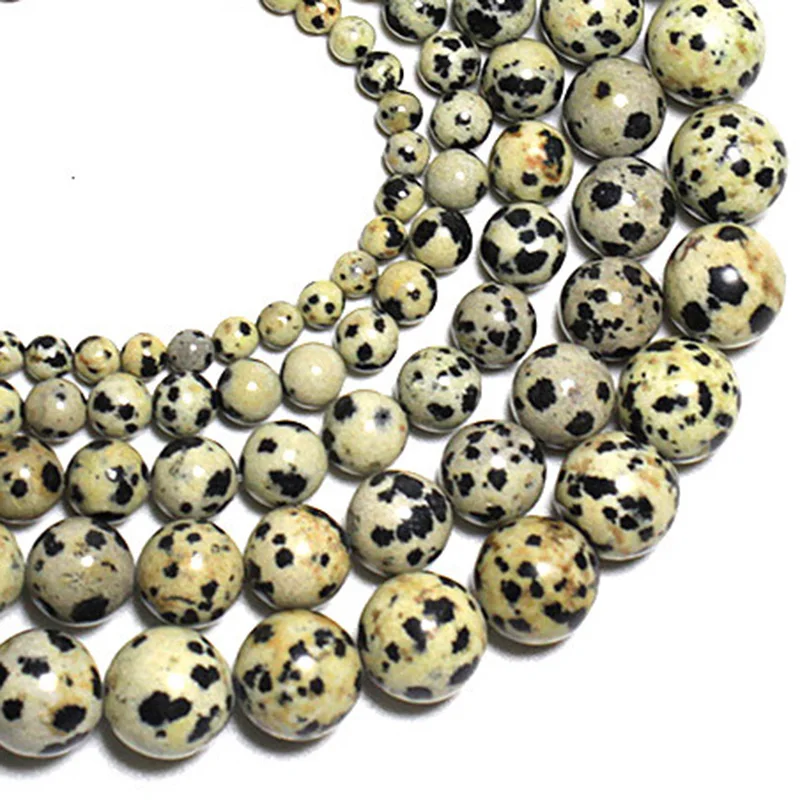 Natural Stone Beads Lava Tiger Eye Agate Amethyst Turquoises Round Loose Spacer Beads for Jewelry Making Diy Bracelet Charms