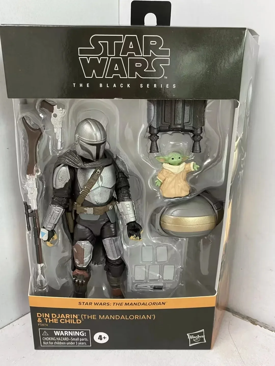 Star Wars The Black Series - Din Djarin The Mandalorian and Yoda Joints Moveable Action Figure Model Toys