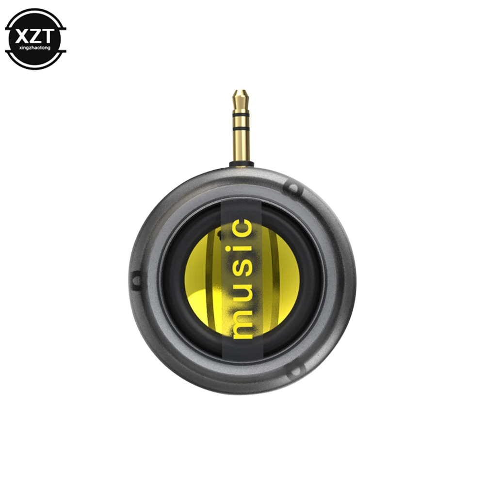 Music Sound Column Speaker Stereo Music Player Portable Mini Charging Small Speaker 3.5mm Inline External Speaker