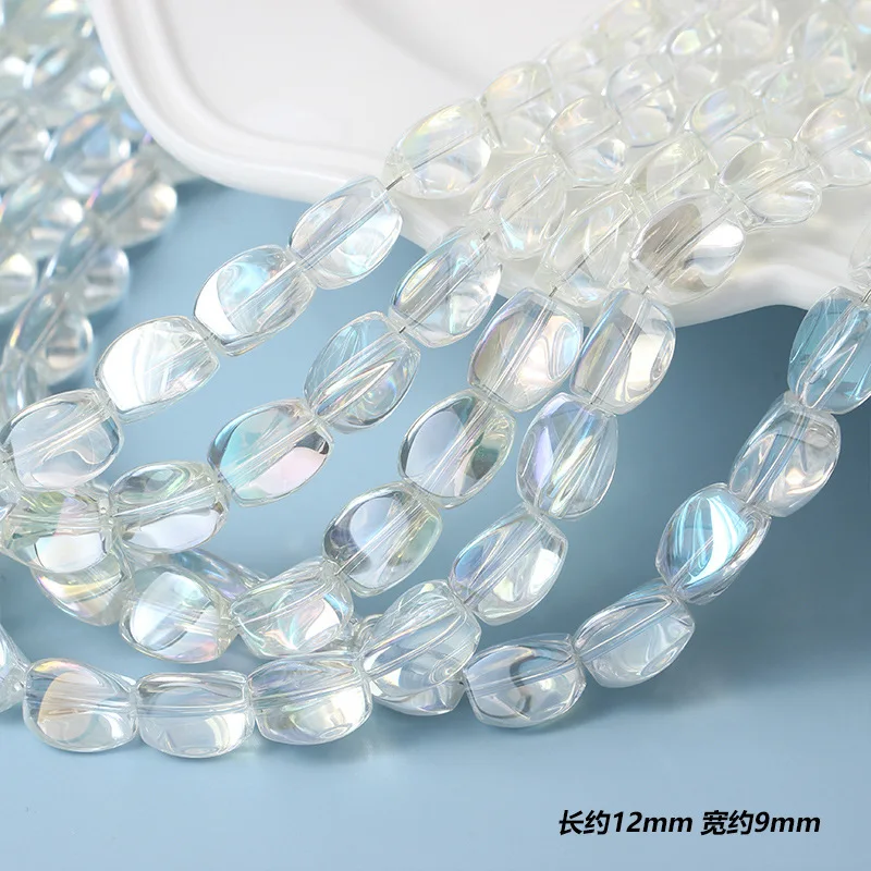 10Pcs/lot 12x9mm Flat Triangle Crystal Glass Loose Beads For Jewelry Making Handmade Accessories Fit Fashion Necklace Bracelets