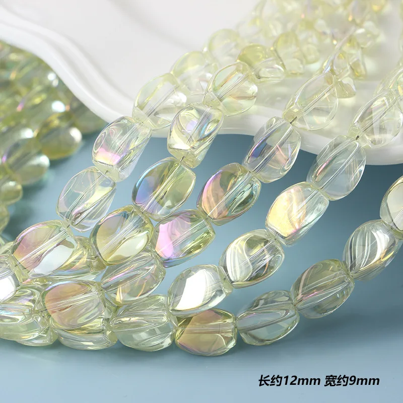 10Pcs/lot 12x9mm Flat Triangle Crystal Glass Loose Beads For Jewelry Making Handmade Accessories Fit Fashion Necklace Bracelets
