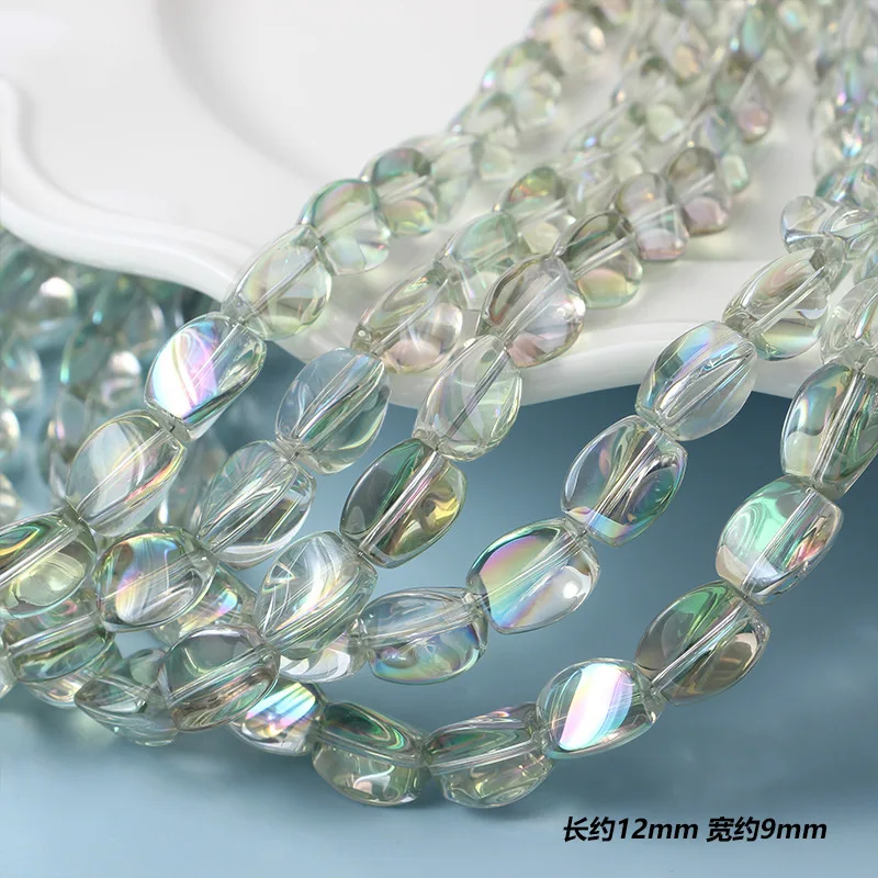 10Pcs/lot 12x9mm Flat Triangle Crystal Glass Loose Beads For Jewelry Making Handmade Accessories Fit Fashion Necklace Bracelets