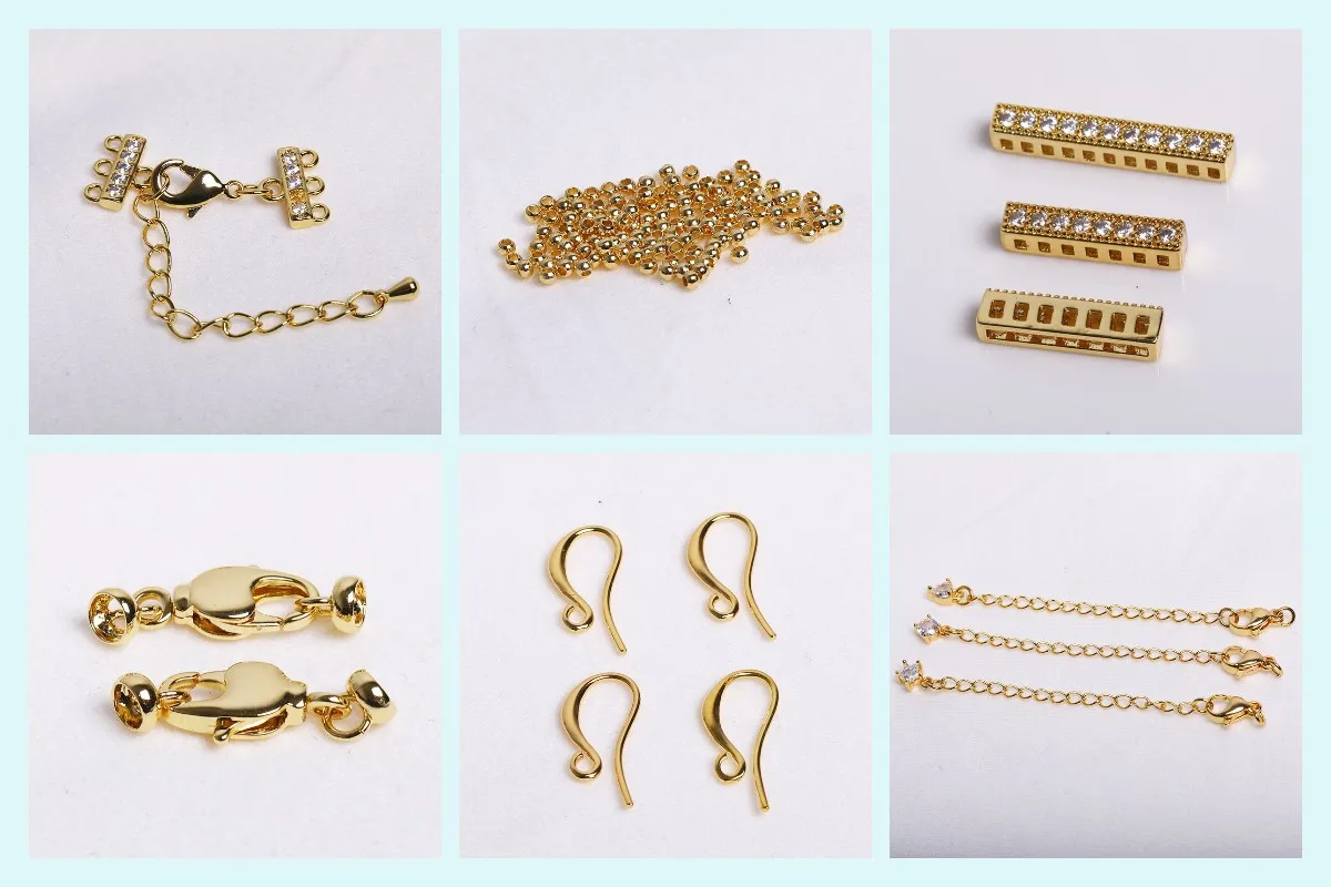 20/40/60Pcs 14K/18K Gold Plated Brass Weaving Ball Spacer Beads For DIY Bracelet Necklace Jewelry Making,Decorative Beads
