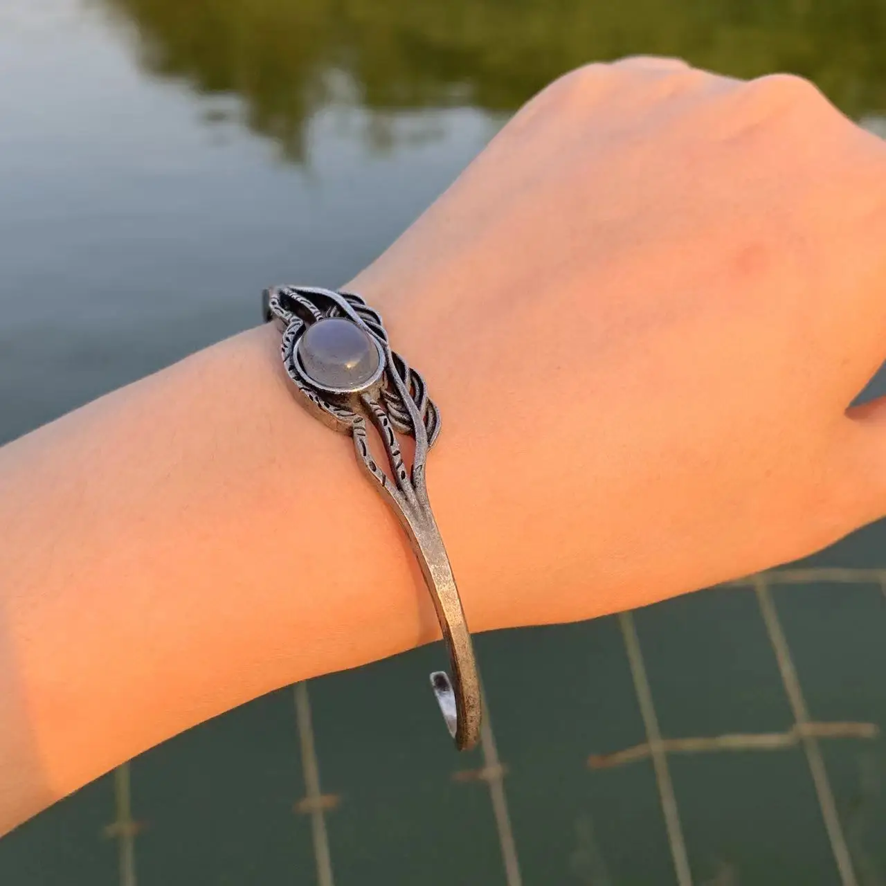 Natural Moonstone Bracelet Woman Man Wealthy Jewelry Luxury Elegant Romantic Simple Fine Jewelry