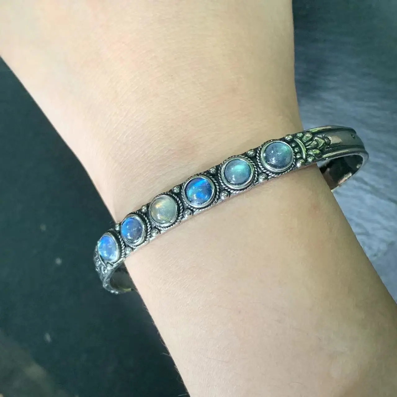 Natural Moonstone Bracelet Woman Man Wealthy Jewelry Luxury Elegant Romantic Simple Fine Jewelry