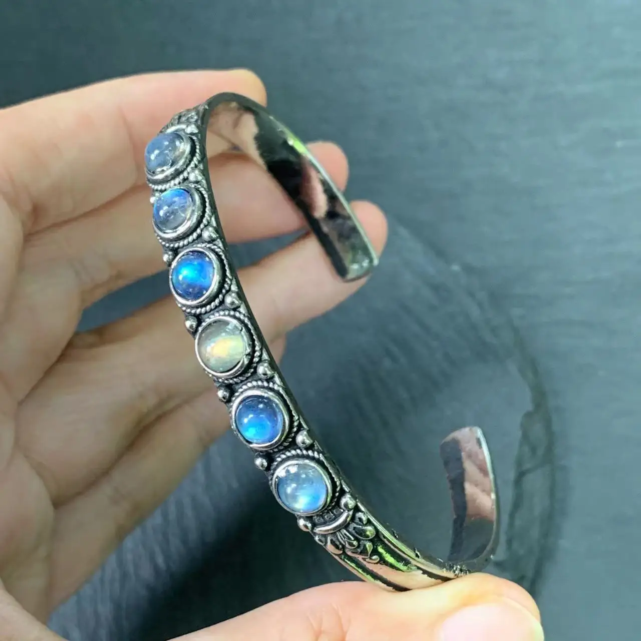 Natural Moonstone Bracelet Woman Man Wealthy Jewelry Luxury Elegant Romantic Simple Fine Jewelry