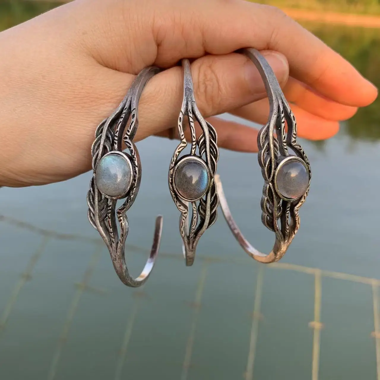 Natural Moonstone Bracelet Woman Man Wealthy Jewelry Luxury Elegant Romantic Simple Fine Jewelry