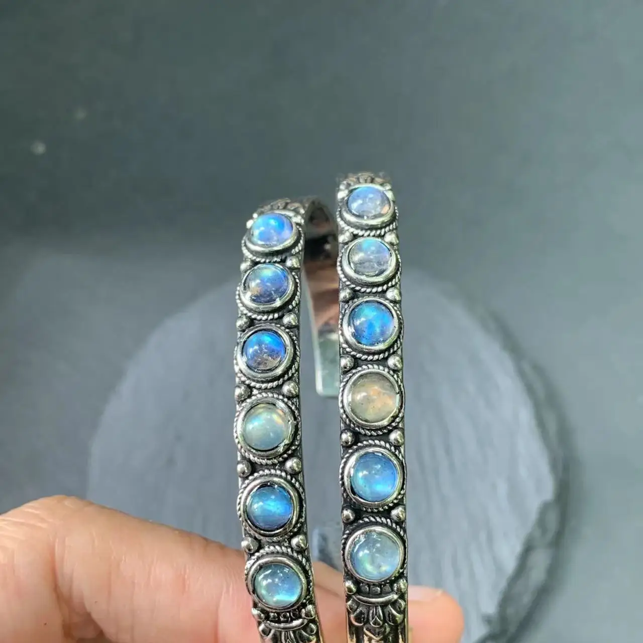 Natural Moonstone Bracelet Woman Man Wealthy Jewelry Luxury Elegant Romantic Simple Fine Jewelry