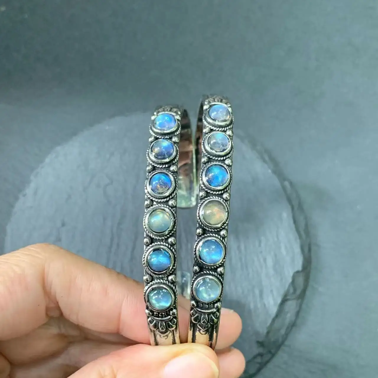 Natural Moonstone Bracelet Woman Man Wealthy Jewelry Luxury Elegant Romantic Simple Fine Jewelry