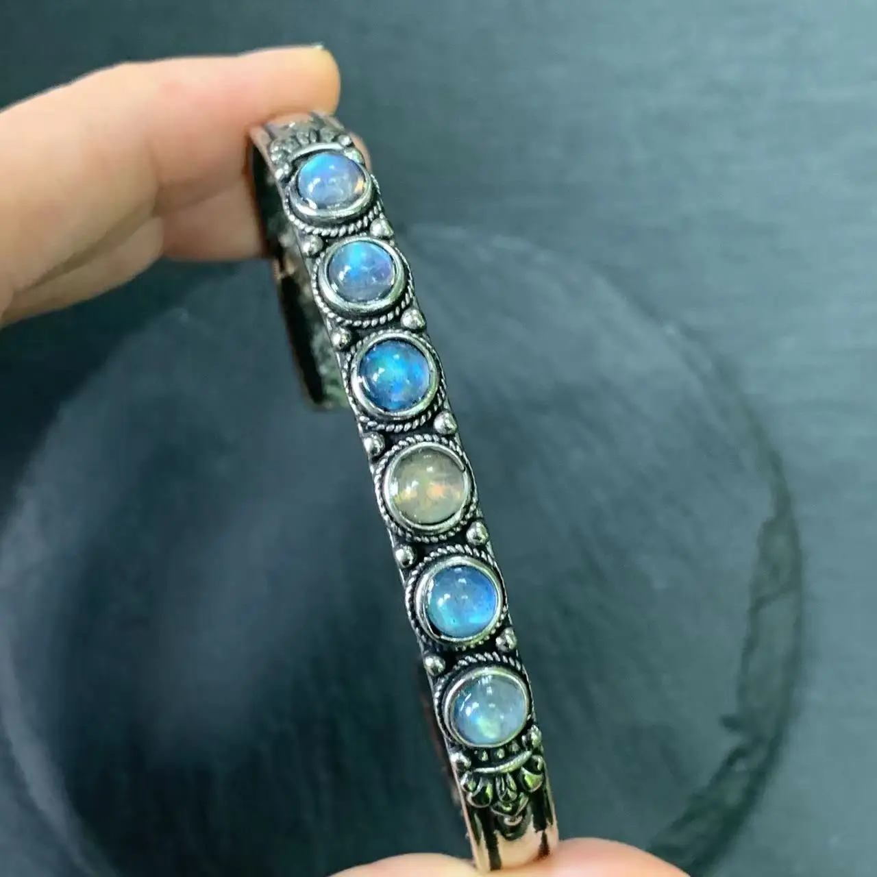 Natural Moonstone Bracelet Woman Man Wealthy Jewelry Luxury Elegant Romantic Simple Fine Jewelry
