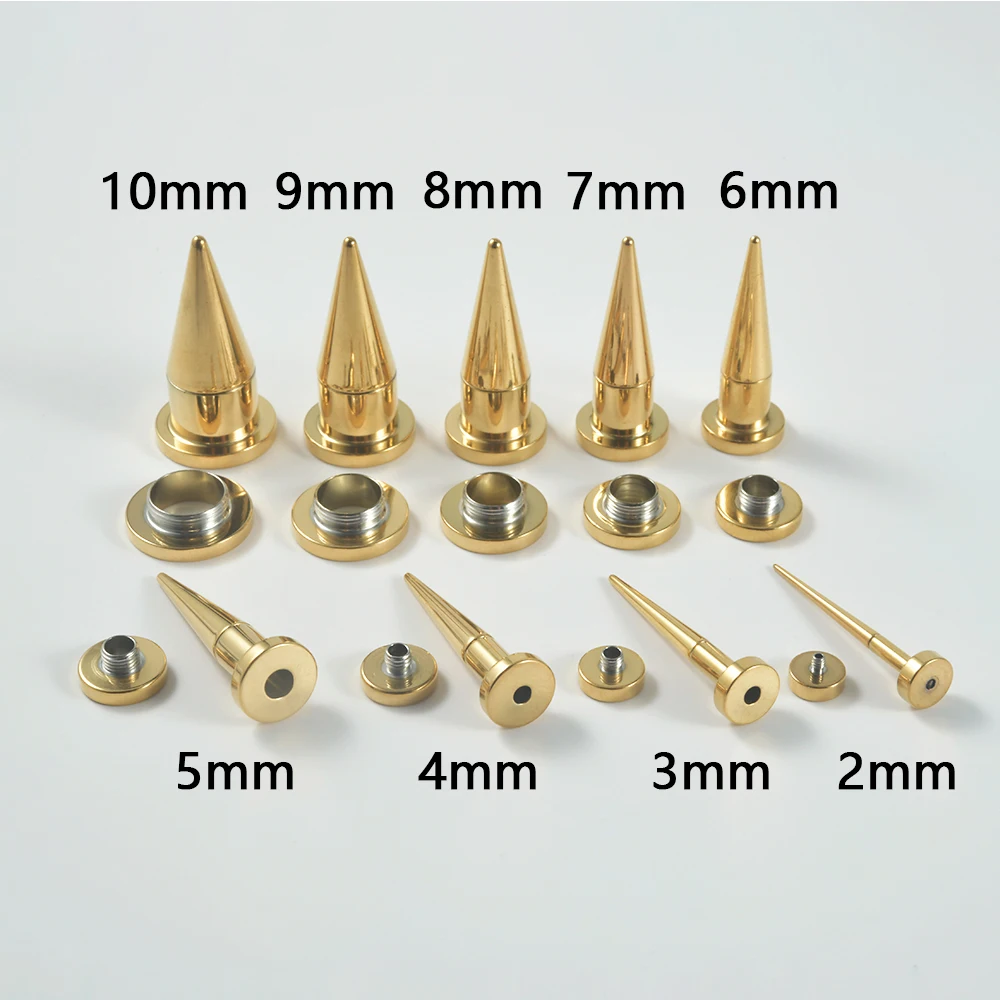 1 Set Unisex 2 In 1 Surgical Steel Fit Interchangeable Taper Plug Earlets Body Piercing Ear Expander Screw Back Gauges 2mm-10mm