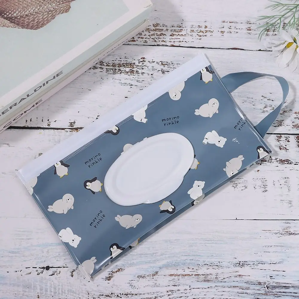 EVA Wet Wipes Bag Portable Baby Wipes Pouch Flip Cover Snap-Strap Holder Case Refillable Useful Tissue Box Stroller Accessories