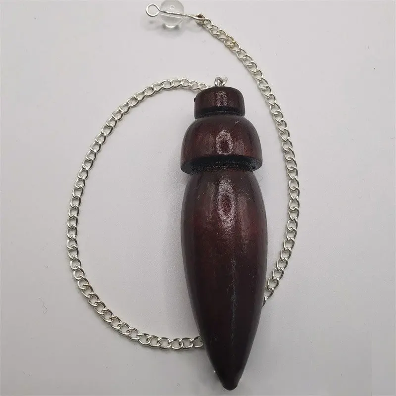 Wooden Pendulum for Divination Dowsing Natural Egyptian Wood Pendulums with Witness Meditation Dowser Spiritual Pendulos X145