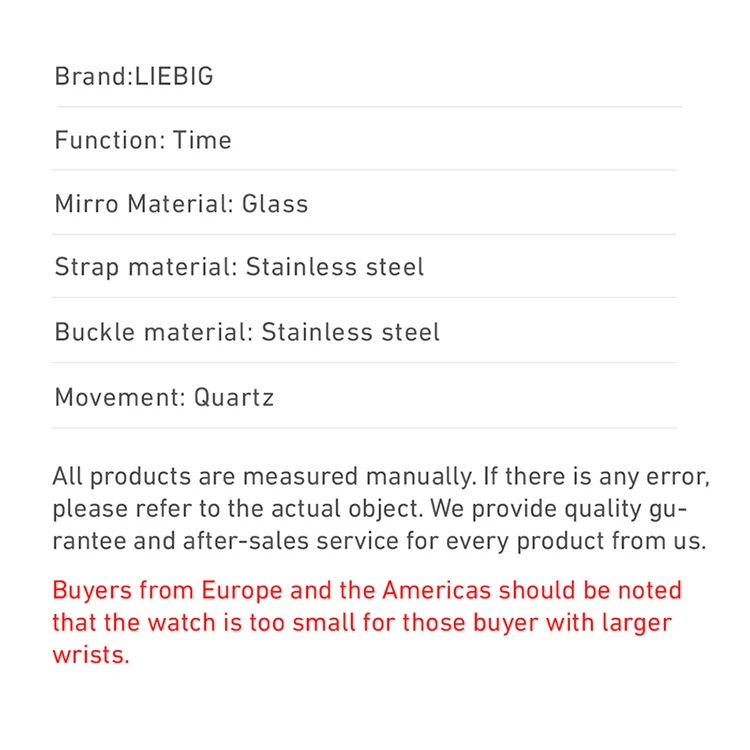 LiEBIG Luxury Golden Quartz Wristwatches For Female Girl Male Fashion 30m Waterproof Women Ladies Mens Watches Relogio Feminino