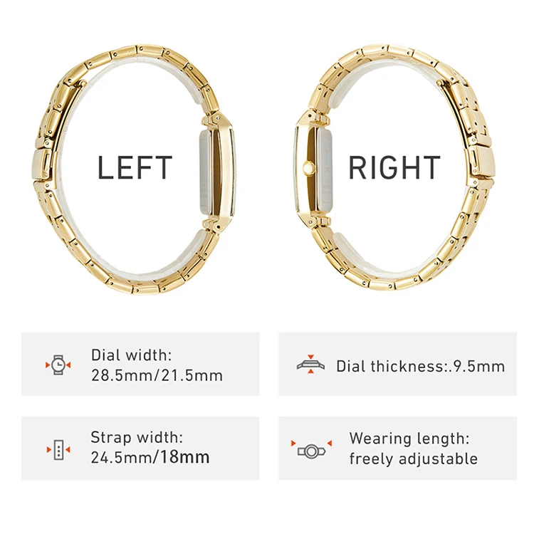 LiEBIG Luxury Golden Quartz Wristwatches For Female Girl Male Fashion 30m Waterproof Women Ladies Mens Watches Relogio Feminino