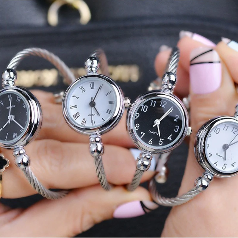 YIKAZE Women Bracelet Watch Retro Gold Bangle Women Watches Stainless Steel Retro Ladies Quartz Wristwatch Clock Dress Watch
