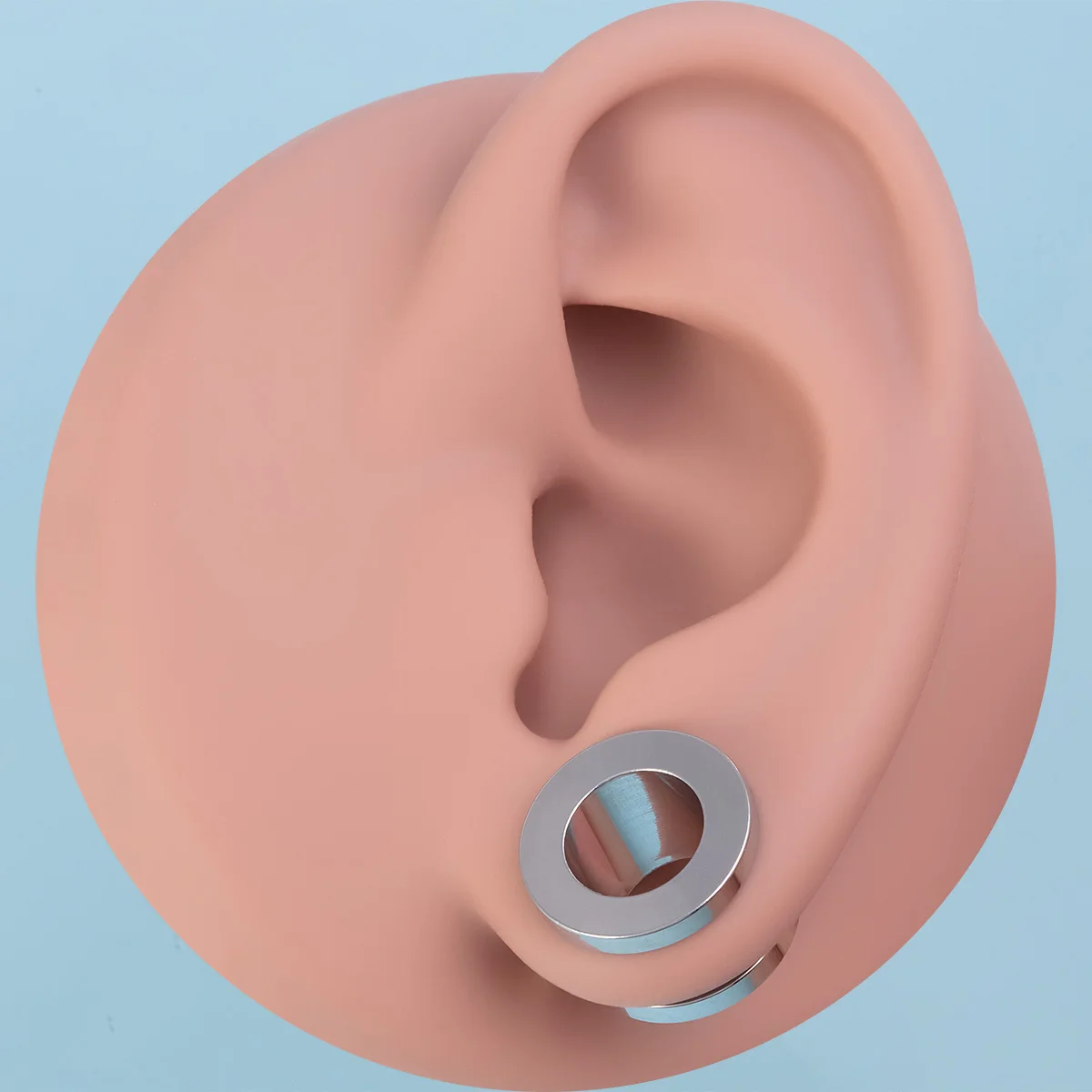 2pcs Surgical Steel Screw Fit Ear Gauges Tunnel Expander Body Piercing Double Flare Plugs Stretching Earrings for Unisex 3-25mm