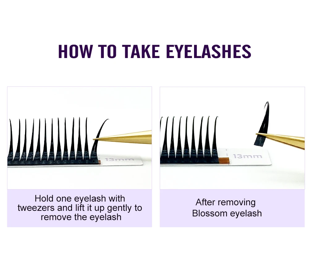NATUHANA New 0.07mm Wet Eyelash Extension Manga Wispy Cosplay Type Spikes Lashes Extensions Volume Premade Fans Lashes Supplies