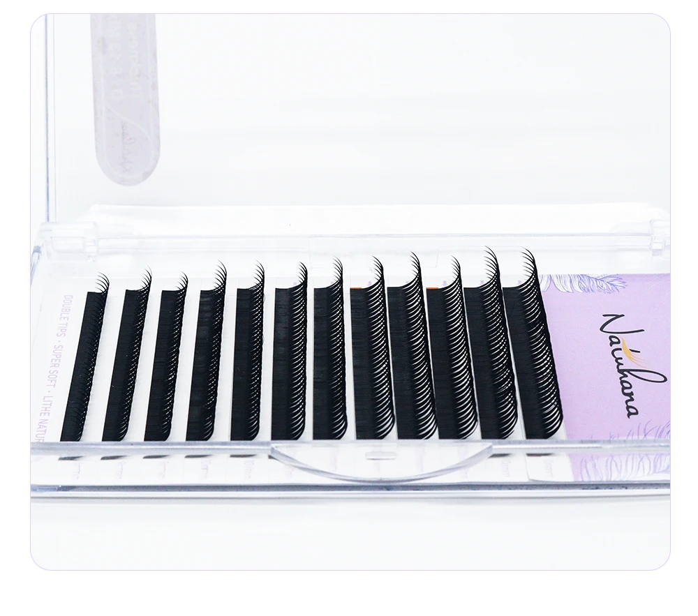 NATUHANA New 0.07mm Wet Eyelash Extension Manga Wispy Cosplay Type Spikes Lashes Extensions Volume Premade Fans Lashes Supplies