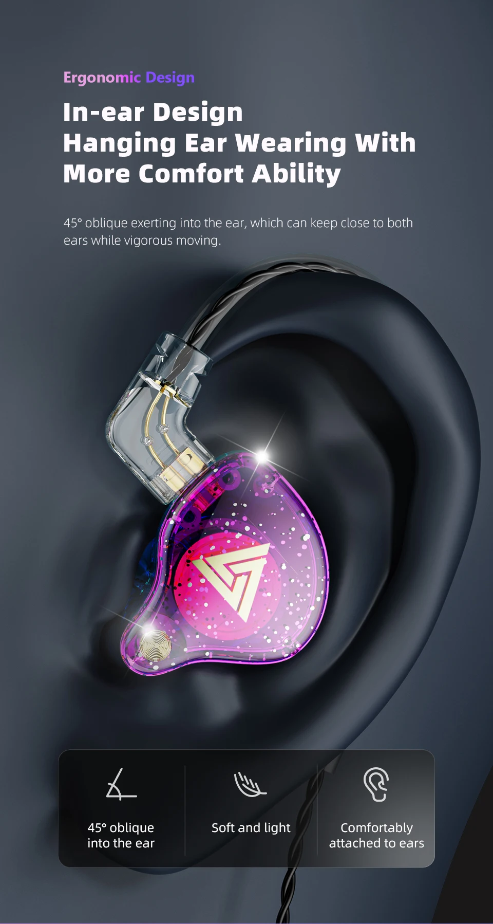 QKZ AK6/AERS/AK6 PRO Wired Headphones Dual Drive HiFi Earphone with Mic 3.5mm Sport Running Music Earbuds Bass Stereo Headset
