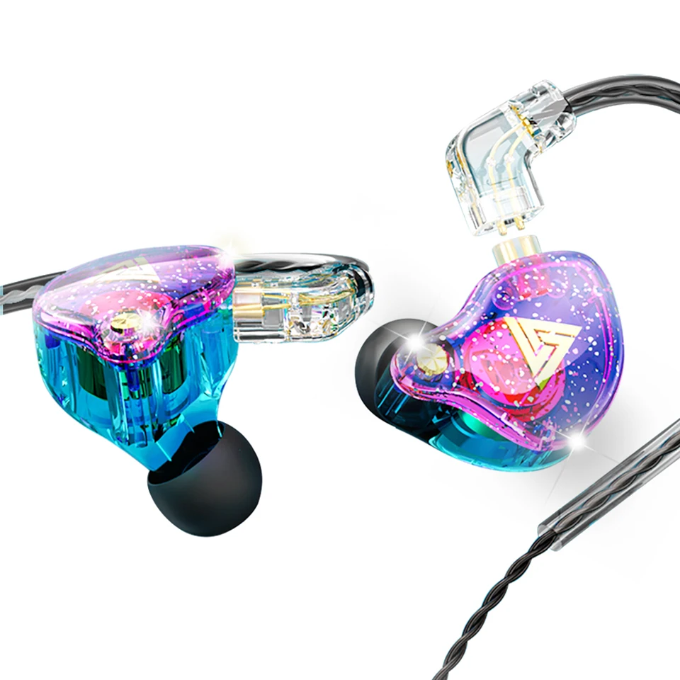 QKZ AK6/AERS/AK6 PRO Wired Headphones Dual Drive HiFi Earphone with Mic 3.5mm Sport Running Music Earbuds Bass Stereo Headset