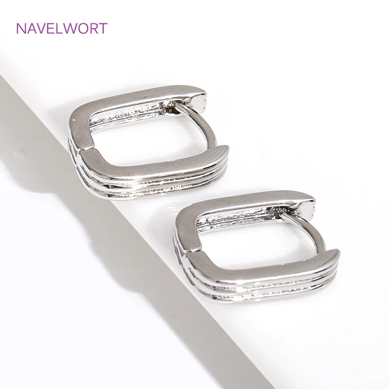Trendy 18K Gold Plated Brass Geometric Hoop Earring Inlaid Zircon Twist Round Earring,Jewelry Party Gifts For Women Wholesale