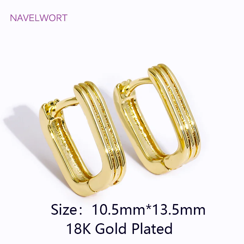 Trendy 18K Gold Plated Brass Geometric Hoop Earring Inlaid Zircon Twist Round Earring,Jewelry Party Gifts For Women Wholesale