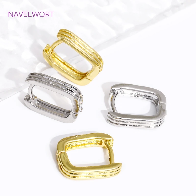 Trendy 18K Gold Plated Brass Geometric Hoop Earring Inlaid Zircon Twist Round Earring,Jewelry Party Gifts For Women Wholesale