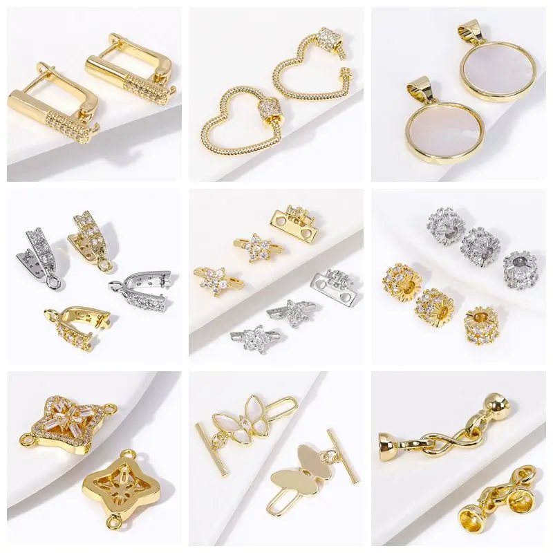 Trendy 18K Gold Plated Brass Geometric Hoop Earring Inlaid Zircon Twist Round Earring,Jewelry Party Gifts For Women Wholesale